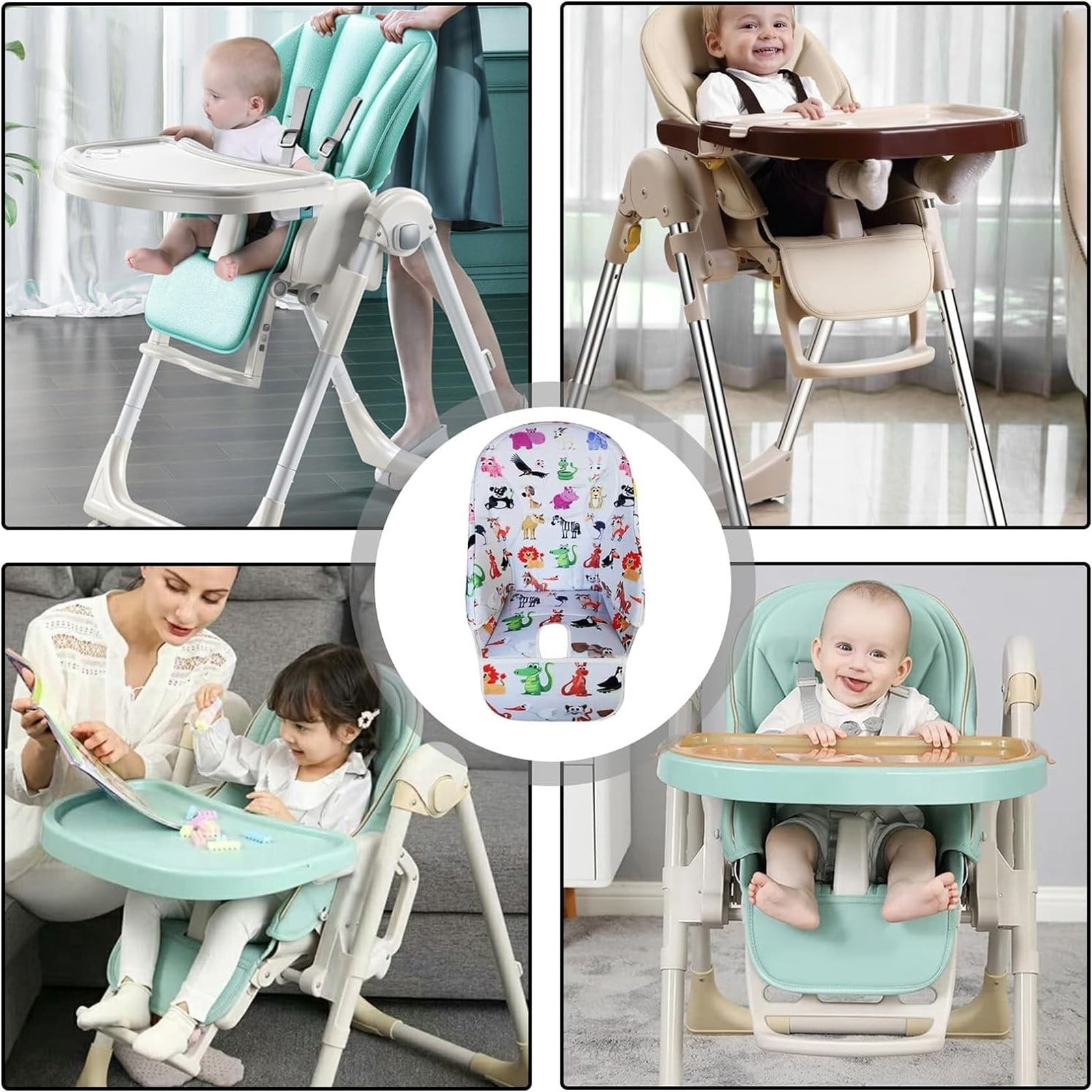 High Chair Covers For Baby Universial Replacement Cover For High Chair Cushion For Cloth Back Cushion for Car Rubber Cushion Hemorrhoid Pillows for Sitting Gel Car Seat Memory Foam Cushion for Sofa