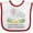 White and Red, variant on Inktastic You're Going to Be a Great Grandma Elephants with Flowers Boys or Girls Baby Bib