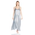 thumbnail image 3 of Women's PJ Harlow Monrow Satin Long Nightgown With Gathered Back (Morning Blue L), 3 of 4