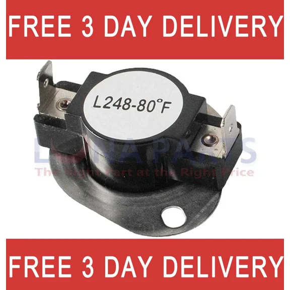 QUEST- New Part 53-0771 312916 Fits Maytag Amana Crosley Dryer Thermostat Switch
