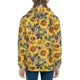 thumbnail image 6 of Sigee Sunflowers Vintage for Teenage Zip Up Hoodies Long Sleeve Sweatshirts-Medium, 6 of 6