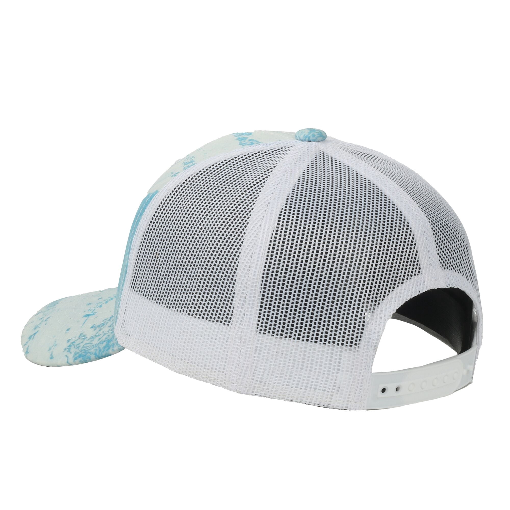 Realtree® Fishing WAV3 Ice/White 6-Panel Cap – Structured Mid Profile Snapback, One Size
