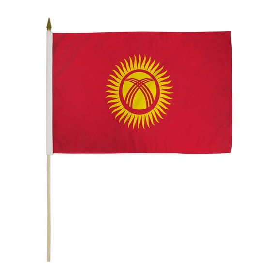 Kyrgyzstan 12x18in Stick Flag