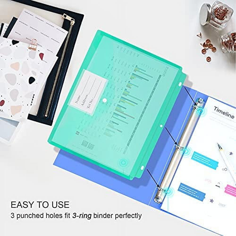 Amazon.com : Padfolio Ring Binder with Expanded Document Bag, Business  Organizer Portfolio with 3-Ring Binder and Clipboard (Blue) : Office  Products