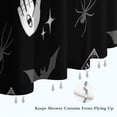thumbnail image 6 of Black Gothic Hand Spider Pattern Shower Curtain 84"x72" ,Bathroom Decorative Shower Curtains Set with 12 Hooks,Modern Waterproof Washable Shower Curtain, 6 of 6
