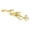 Gold, variant on QIQUWOHUL Lobster Clasp DIY Necklace Jewelry Finding Making Accessories Fastener Hook