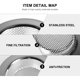 thumbnail image 5 of 2PCS Cocina Fregadero Filtros de acero inoxidable Filtros de escurridor Drenaje Tapones de desechos, 5 of 7