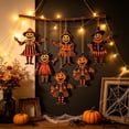 thumbnail image 5 of Vintage Halloween Party Decoration Halloween Wood Sign intage Halloween Wall Door Hanging Decoration for Window Fireplace Mantel 6pcs, 5 of 6