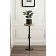 thumbnail image 3 of Kate and Laurel Stratton Round Pedestal Drink Table, 9 x 9 x 22, Hazelnut Brown and Black, Decorative Mini Table for Use as Indoor Plant Stand or Cute Martini Table, 3 of 10