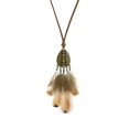 thumbnail image 4 of Minnieouse Collar de hombre, cadena de suéter de plumas, colgante de cuello de viaje informal, joyería artesanal, decoración de ropa, accesorio Tipo 5 10piezas, 4 of 6