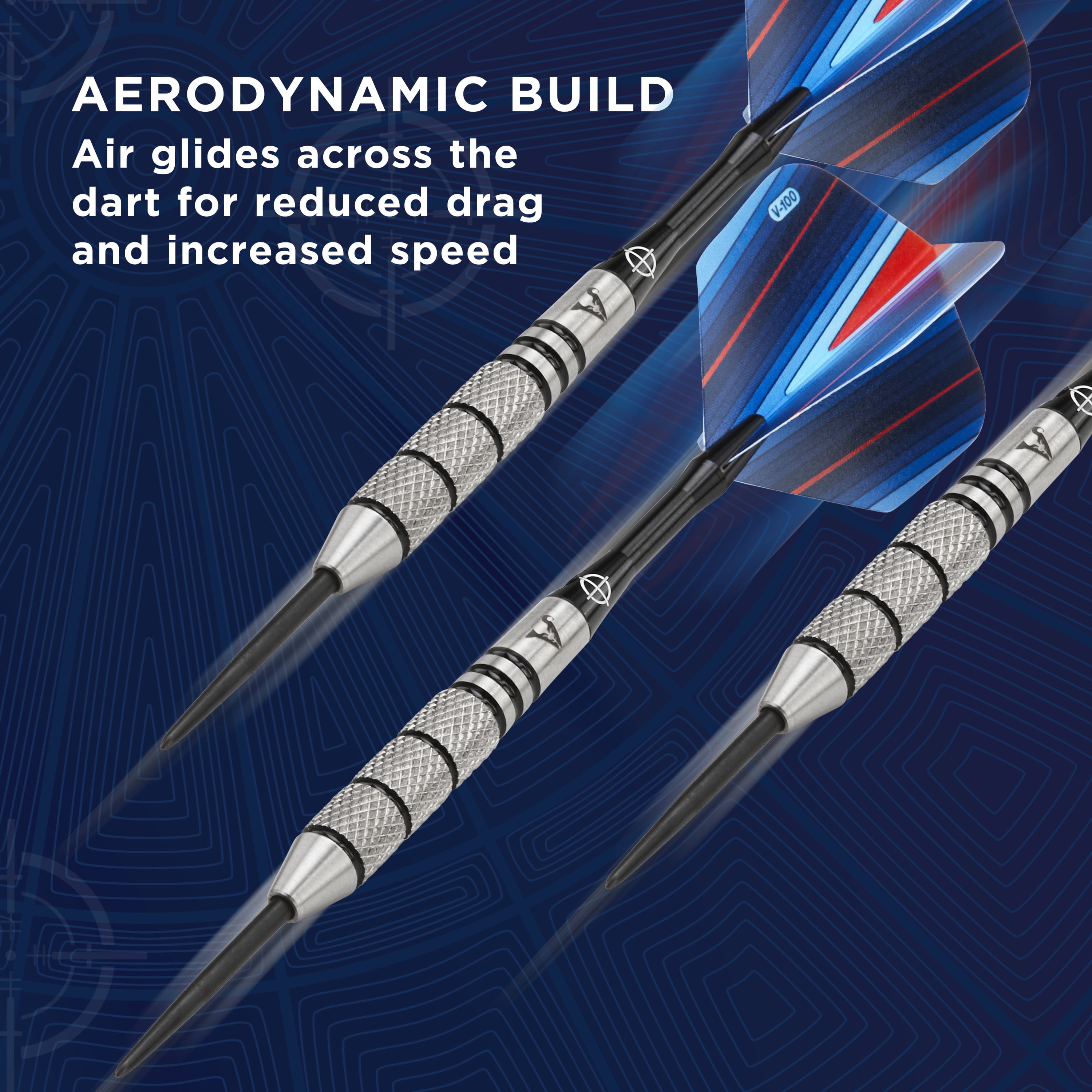 Viper Sidewinder 80% Tungsten Professional Steel Tip Dart Set,, 21 Grams