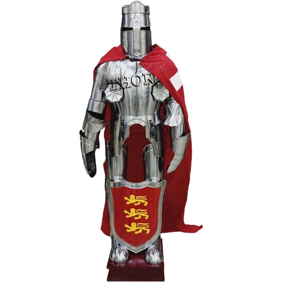 THOR INSTRUMENTS Medieval Wearable Knight CRUSADAR Full Suit of Armour Costume Rustic Vintage Home Decor Gifts