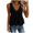 *Black, variant on VBVC Women's Open Back Tie Peplum Tank Top, Ladies' V-Neck Sleeveless Babydoll Blouse, Casual Flowy Ruffled Hem Shirt For Women,Black,S-2XL