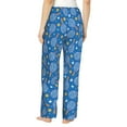 thumbnail image 3 of Picia Tennis Womens Soft Woven Cotton Elastic Waistband Sleep Pajama Pant Lounge Sleep Pant With Pockets And Drawstring-Small, 3 of 9