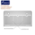 thumbnail image 4 of Awoco 42" All-in-One Ducted Under Cabinet Stainless Steel Range Hood 4 Speeds with Remote Control, 4 of 5