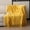 Yellow #5, variant on Soft Knitted Fringed Blanket | 180x130cm Flannel Fleece Throw | Cozy Sofa & Sleeping Blanket | All-Season Microfiber Blanket for Home, Camping & Travel