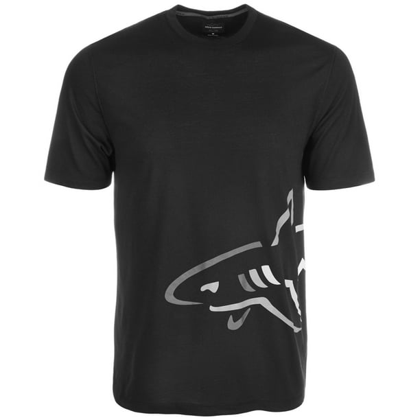 Greg Norman playera con gráfico de tiburón lateral para hombre