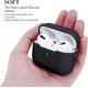 thumbnail image 2 of AirPods Pro, Compatible con Fundas AirPods Pro 2019 Funda de Silicona Líquida [LED Frontal Visible y Carga Inalámbrica] [con Mosquetón] Protección Híbrida Cubierta a Prueba de Golpes,Negro, 2 of 5