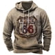 thumbnail image 2 of Sudadera con capucha retro para hombre, nueva sudadera con capucha con estampado 3D de ROUTE 66, sudaderas casuales de gran tamaño para hombre, sudaderas de moda urbana 6XL, 2 of 4