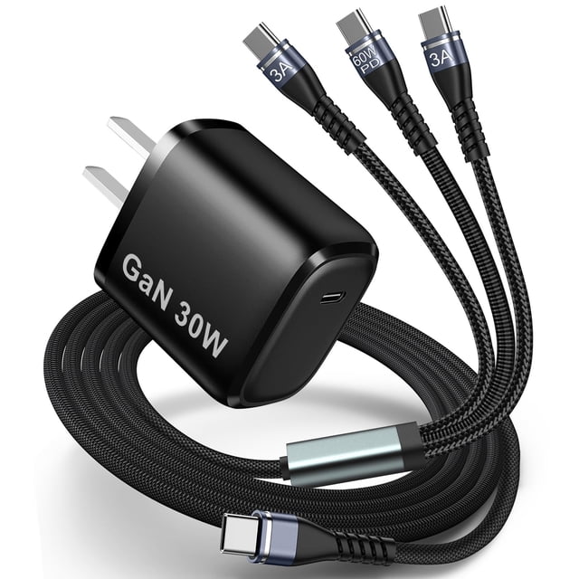 Cargador Betschkim PD 3 en 1 USB-C Fast de 30 W para drones DJI