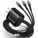 thumbnail image 1 of Cargador Betschkim PD 3 en 1 USB-C Fast de 30 W para drones DJI, 1 of 6