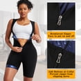 thumbnail image 2 of MISS COCOLI Sauna Suit for Women Sweat Vest Waist Trainer Workout Slimming Full Body Shaper Zipper Sleeveless, 2 of 8