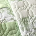 thumbnail image 3 of Wonderful Modern Farmhouse Piano Patchwork Velvet Quilt Set - 3pc All-Season Luxury Bedding, 3 of 5