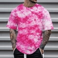 thumbnail image 5 of Tie Dye T Shirts for Men 2026 Summer Casual Short Sleeve Crewneck Camo Print Tee Shirt Streetwear, 5 of 5