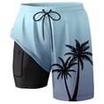 thumbnail image 2 of WILLBEST Pantalones Cortos para Hombre, Pantalones Cortos de Baño para Hombre, Pantalones Cortos de Playa, Ligeros, Cómodos, Informales, Diseño Degradado de Verano para Nadar y Surfear Al Aire Libre., 2 of 3
