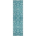 thumbnail image 2 of Addison Rugs Chantille Indoor/Outdoor Traditional Damask Teal Washable Runner Rug, 2'3" x 7'6", 2 of 6