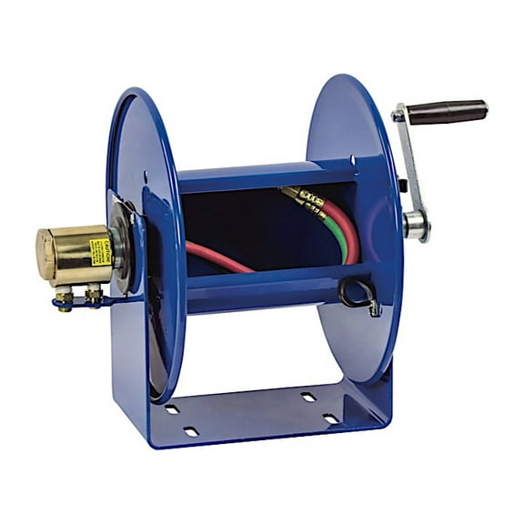Coxreels Twin-Line Welding Hose Reels, 100 ft, Hand Crank, No Hose