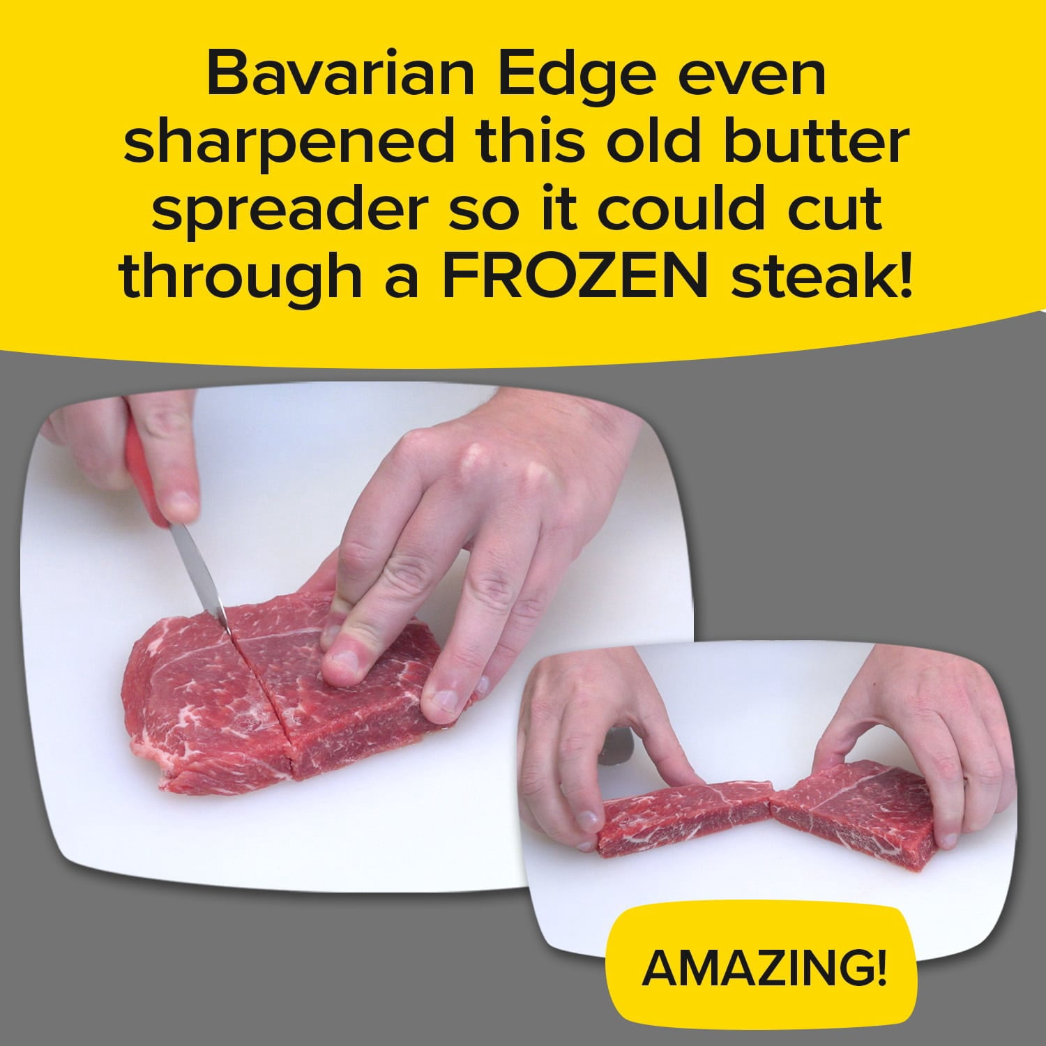 Official As Seen On TV Bavarian Edge Kitchen Knife Sharpener by BulbHead