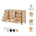 thumbnail image 2 of Ariel Cambridge 54 Inch Single Sink Base Cabinet In Oak, 2 of 10