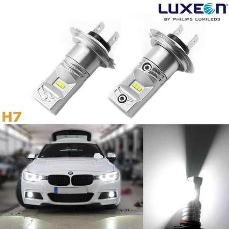 Xotic Tech 2 Pieces Super Bright White High Power Luxeon 100W H7 LED Bulbs Daytime Running DRL Fog Lights Bulbs Lamps