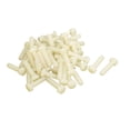 thumbnail image 1 of Unique Bargains M6 x 25mm Male Thread Nylon Metric Hexagon Head Cap Screw Bolt 50 Pcs, 1 of 1
