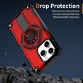 thumbnail image 7 of Allytechgroup Rugged Magnetic Case for Apple iPhone 14 Pro, Military-Grade Shockproof Phone Cover with Kickstand,Spinner Fidget Ring,Wireless Charging Support, Dual Layer PC+TPU Protection,Red, 7 of 7