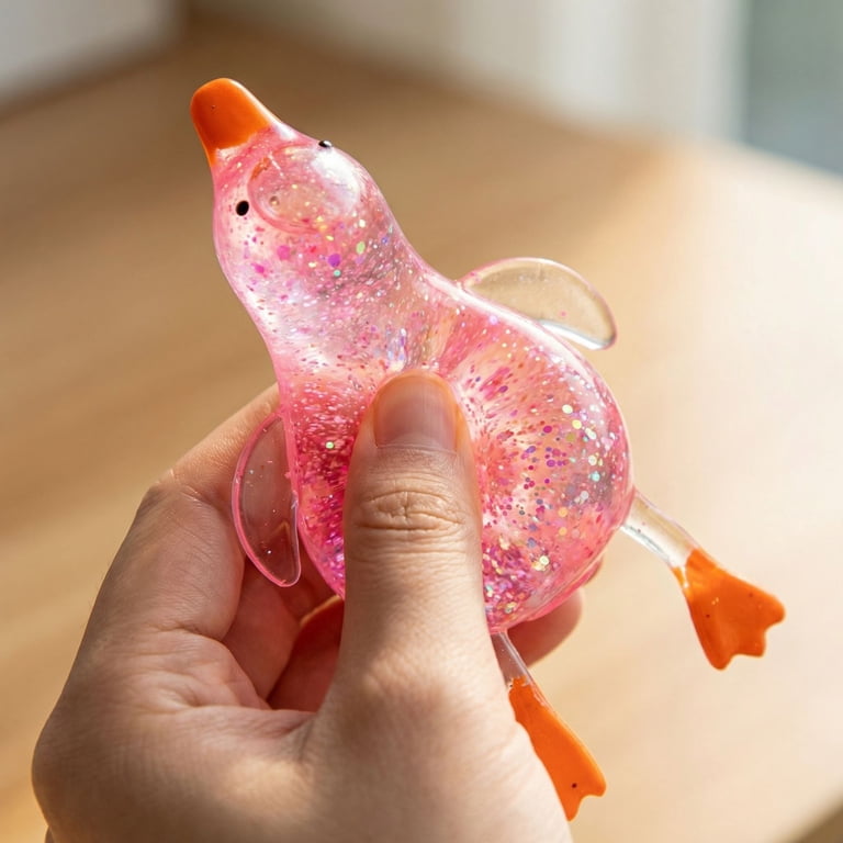 Taba Squishy, Squeezes Decompression Toys, Creative Cute Toys Fun Animals Squeezes 5ml Yellow