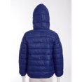 thumbnail image 3 of JanJean Boys Girls Warm Winter Coat Kids Packable Down Water-Resistant Packable Hooded Puffer Jacket Dark Navy 150, 3 of 6