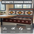 thumbnail image 4 of FOR U DESIGNS Bear Amercian Tribal Pattern 2 Pack RV Dinette Cushion Covers Washable Camper Cushion Slipcover Scratch-Resistant Sofa Chair Cover Camper Seat Covers Dinette Booth, 4 of 7