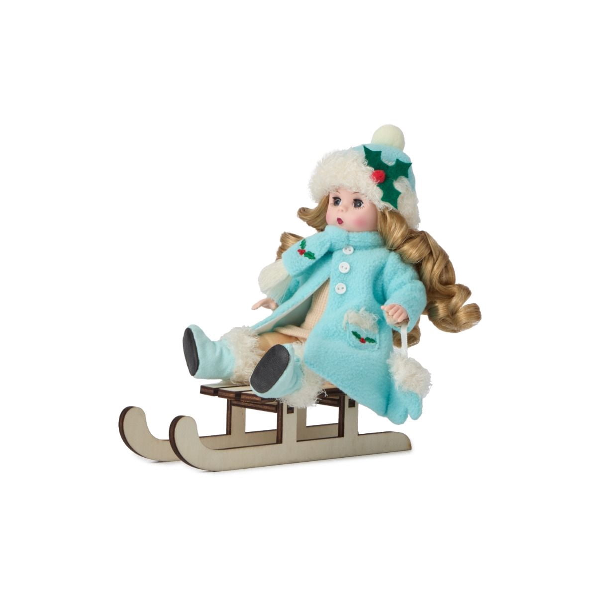 Madame Alexander 8-inch Christmas Sledding Collectible Doll