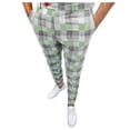 thumbnail image 2 of Cool and Casual Vibes HIMIWAY Men's Pants Men's Fashion Stretch Dress Pants Slim Fit Plaid Pants Business Suit Pants Casual Golf Pants Green M, 2 of 4