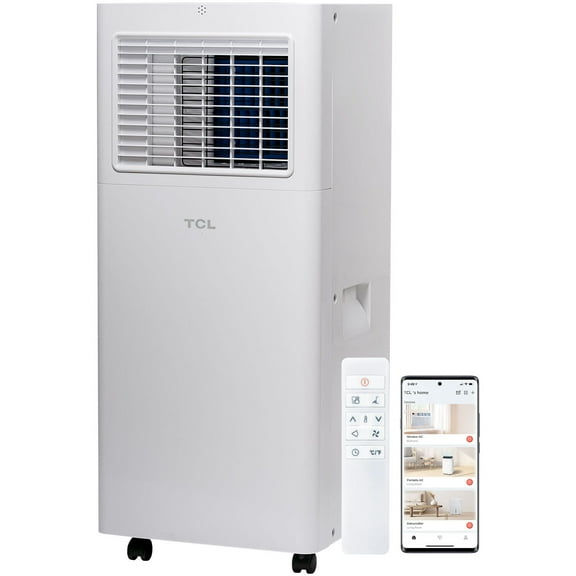 TCL 6,000 BTU SACC (9,500 BTU ASHRAE) Smart Portable Air Conditioner, H6P44W