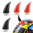 thumbnail image 1 of Juego de 4 cuernos de diablo para decoración de casco de motocicleta (74 cm) - Accesorios de demonio de cuerno suave personal con ventosa de goma suave para casco de motocross todoterreno, 1 of 6