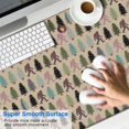 thumbnail image 2 of Long Mouse Pads for Desk,Beige Bigfoot and Pine Tree Pattern Desk Mats on Top Of Desks, Desk Mouse Pad Extra Large with 3mm Non-Slip Base and Stitched Edge for Gaming,Office,Work,Home 47.3"x23.6", 2 of 6