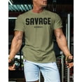 thumbnail image 3 of Gymish Savage Deadlift Men’s Workout T-Shirt – Funny Lifting Gym Tee, Athletic Shirt for Men, 3 of 7