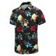 thumbnail image 2 of Camisas con estampado floral tropical en 3D para hombre, camisas y blusas hawaianas casuales de manga corta, camisa de playa con botones para hombre, 2 of 4