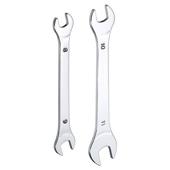 Uxcell 2pcs Double Open End Thin Wrench 8×9/10×11mm Metric U-Shaped Spanner