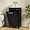 Single Black, variant on Tilt Out Trash Cabinet, Wooden Kitchen Trash Can Cabinet with Deodorising Function, 2 * 10 Gallons Hidden Laundry Sorter Cabinet, Pure White