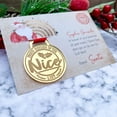 thumbnail image 4 of XUFLVPSEF 36 Sets Nice List Medals Christmas Card with Envelope Letter from Santa Clause Xmas Greeting Card Holiday Funny Keepsake Gifts for Adults Kids Tradition Gift from Father Christmas, 4 of 6