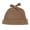 Cocoa, variant on Rabbit Ears Cotton Beanie Hat - Small Child Natural